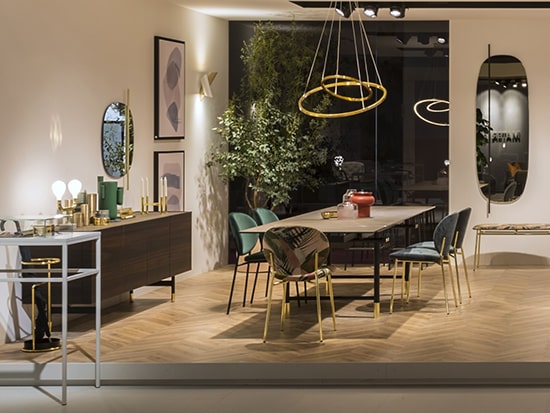 Buffet noyer design Calligaris Horizon ambiance