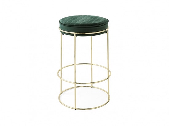 Tabouret de bar sans dossier Calligaris Atollo style art déco
