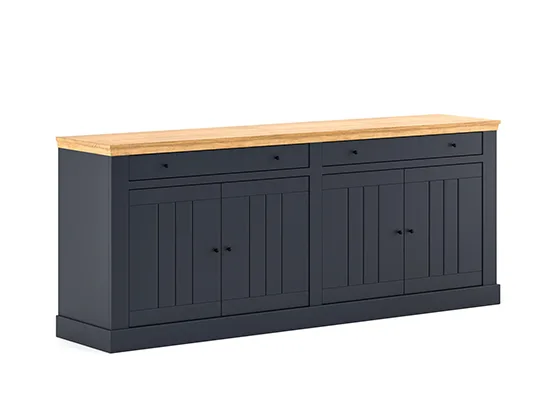 Buffet chêne massif 4 portes - Cosy - Meubles Bouchiquet Bergues Dunkerque