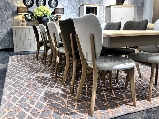 Chaise design chêne massif et tissu - Cosy - Meubles Bouchiquet Nord