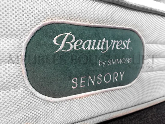 Matelas ressorts confort intermédiaire 90x200 Simmons - promo Meubles Bouchiquet