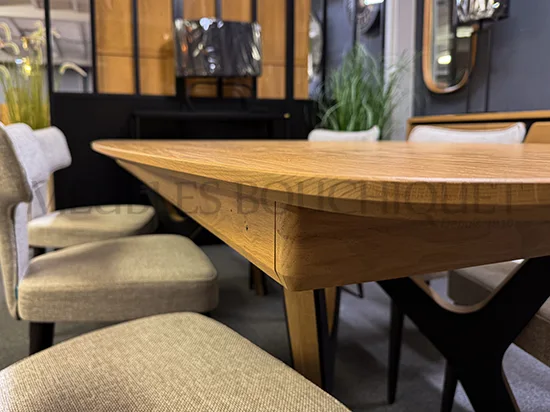 Table rectangulaire extensible en chêne Ateliers de Langres - Néo - Bouchiquet Bergues