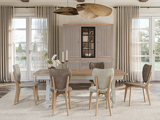 Table rectangulaire extensible chêne massif - Cosy - Meubles Bouchiquet Bergues Nord