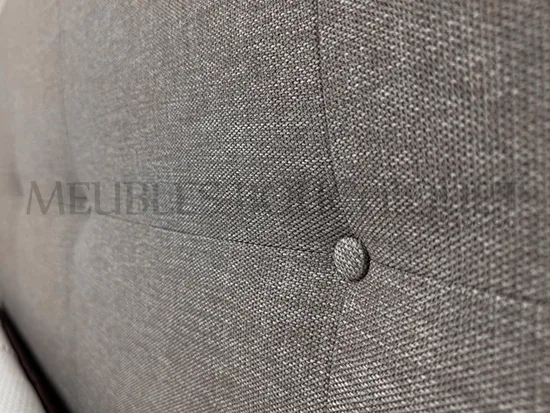 Tête de lit droite tissu taupe L160cm promo Meubles Bouchiquet Nord