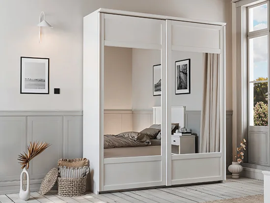 Armoire dressing 2 portes coulissantes Meubles Célio - Beaumont Meubles Bouchiquet Bergues Nord