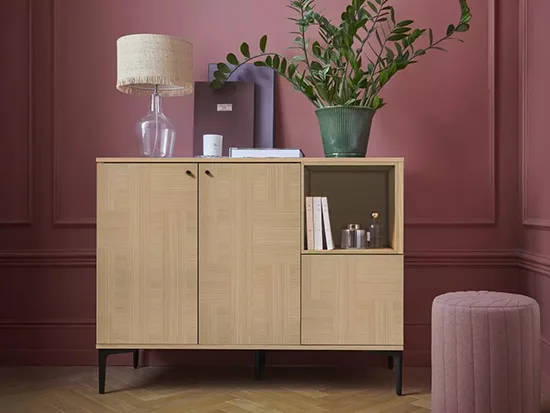 meuble d’entrée 120 cm finition chêne CELIO Écrin aux Meubles Bouchiquet à Bergues