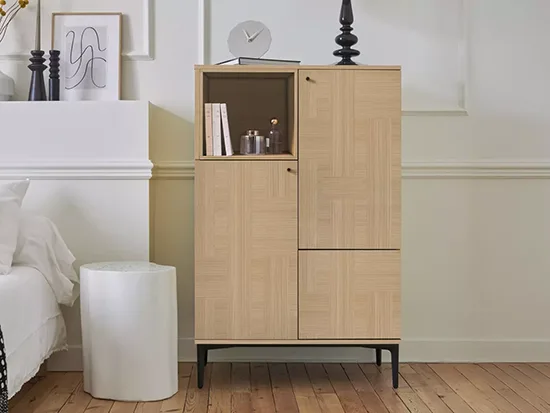 meuble d’entrée 120 cm finition chêne CELIO Écrin aux Meubles Bouchiquet à Bergues