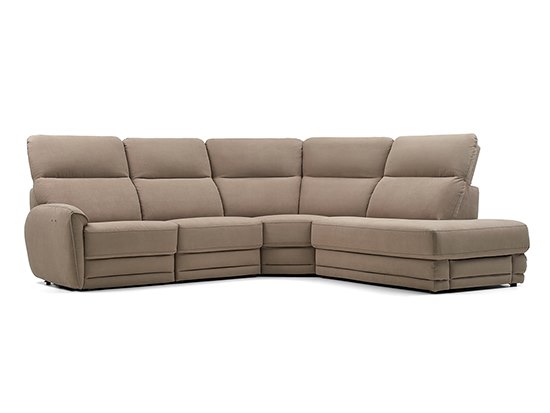 Canapé d'angle droit confortable relax personnalisable Tournesol