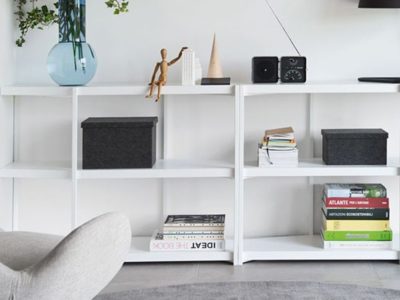 Meuble de bibliothèque blanc design Calligaris Hangar