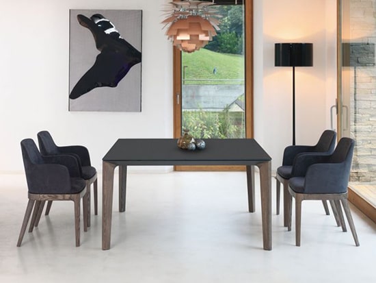 Chaise de salle à manger design tissu Bontempi Casa margot