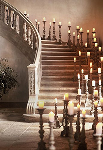 Escalier décoration bougies Meubles Bouchiquet