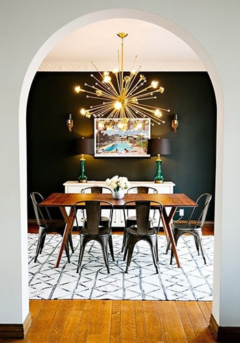 Salle à manger noir et blanc Meubles Bouchiquet