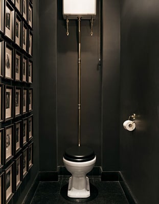 Toilette vintage noir idée déco Meubles Bouchiquet