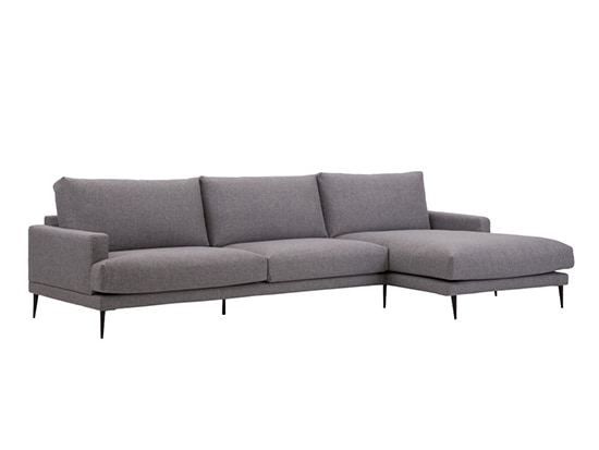 Canapé d'angle confortable design cuir ou tissu magasin Meubles Bouchiquet