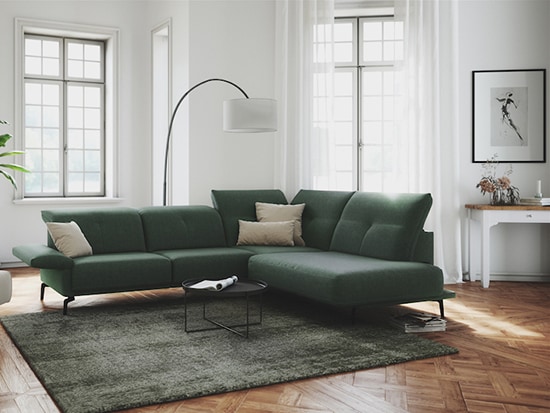 Canapé d'angle design personnalisable et sur mesure Cléma - Meubles Bouchiquet Bergues