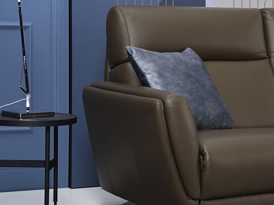 Canapé d'angle dossier haut design relax confortable personnalisable - Meubles Bouchiquet Bergues