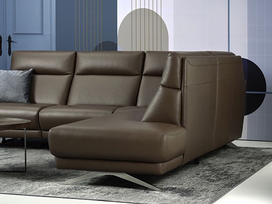 Canapé d'angle relax confortable dossier haut personnalisable - Meubles Bouchiquet