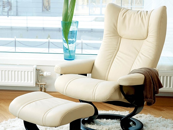 Fauteuil Stressless relax design repose pieds Wing Meubles Bouchiquet Bergues