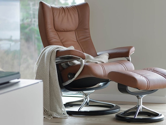 Fauteuil Stressless relax design repose pieds Wing Meubles Bouchiquet