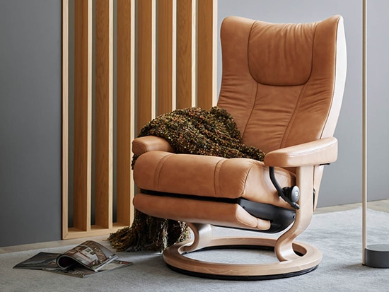 Fauteuil Stressless relax électrique design Wing Meubles Bouchiquet