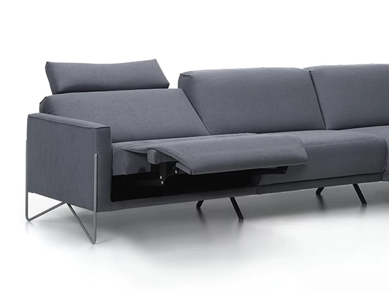 Canapé angle relax design personnalisable Rom 1961 Miller Meubles Bouchiquet