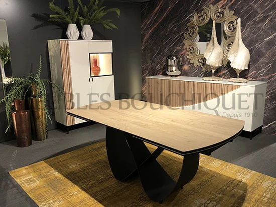 Table à manger design extensible céramique - Meubles Célio Topaze - Meubles Bouchiquet Bergues