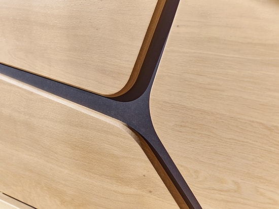 Table basse en chêne avec tiroirs Neo - Les Ateliers de Langres - Meubles Bouchiquet Bergues