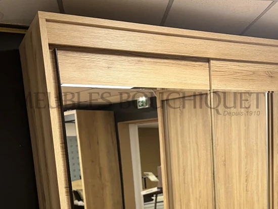 Armoire portes miroirs coulissantes Célio Forest promotion Meubles Bouchiquet Bergues