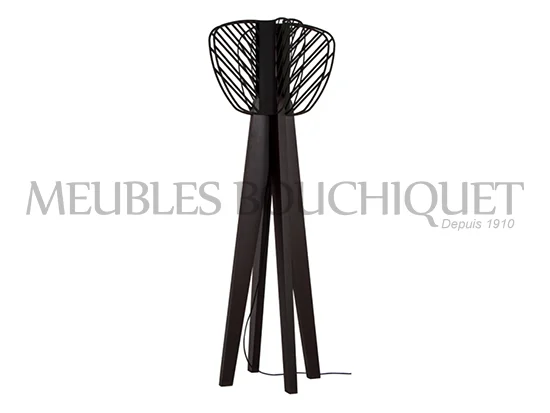 Lampadaire noir design Helio promotion magasin Meubles Bouchiquet Dunkerque