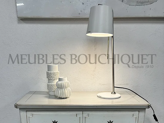 Lampe de bureau blanche promotion magasin Meubles Bouchiquet Dunkerque