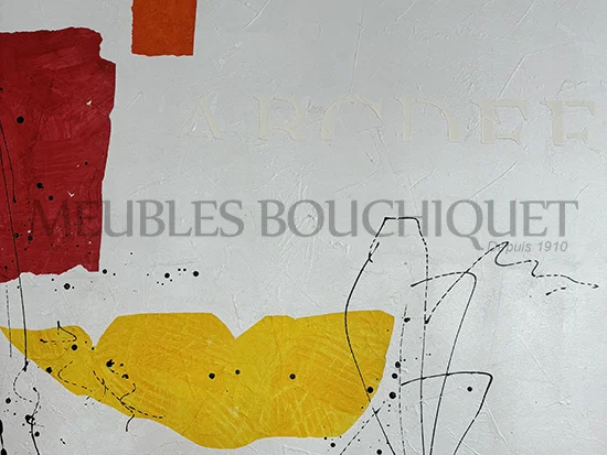 Toile abstraite colorée 150cm promotion Meubles Bouchiquet Dunkerque