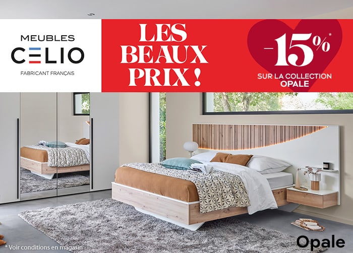 Meubles Celio Les beaux prix - Collection Opale - Meubles Bouchiquet à Bergues