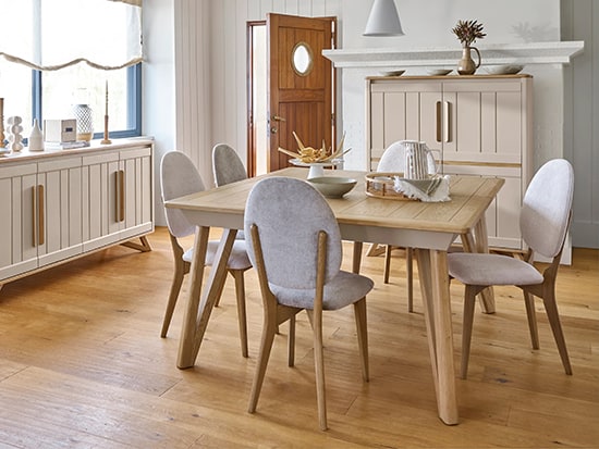 Table scandinave extensible personnalisable Alva - Meubles Bouchiquet Bergues