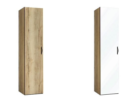 Armoire dressing portes battantes miroir et bois Meubles Célio - Opéra - Meubles Bouchiquet Nord