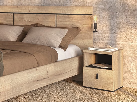 Table de chevet en bois avec tiroir Meubles Célio - Opéra - Meubles Bouchiquet Bergues
