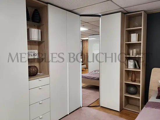 armoire-angle-portes-battantes-laque-blanc-meubles-celio-bloom-promo-meubles-bouchiquet-bergues Armoire d'angle portes battantes laqué blanc Meubles CELIO - Bloom - Promo Meubles Bouchiquet Bergues