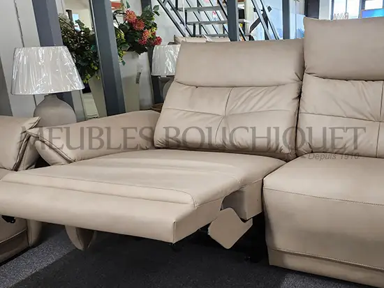 canape-relax-3-places-en-cuir-beige-dossier-haut-promotion-meubles-bouchiquet-dunkerque Canapé relax 3 places en cuir beige dossier haut promotion Meubles Bouchiquet Dunkerque