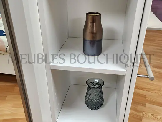 Colonne de rangement blanche Meubles CELIO Multy - Meubles Bouchiquet Bergues
