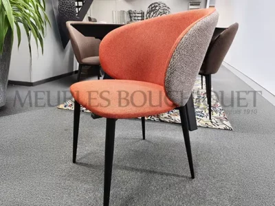 Lot de 2 chaises accoudoirs bicolore déco promo Meubles Bouchiquet