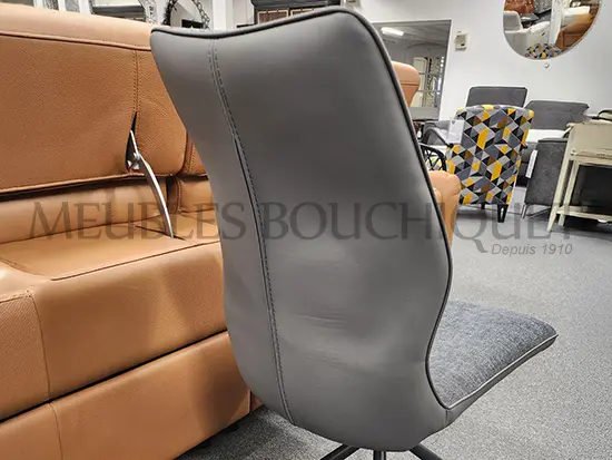 Lot de 2 chaises tissu gris anthracite promotion Meubles Bouchiquet Nord
