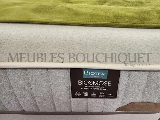 Matelas 160x200 bioconfort BIOTEX promotion magasin Meubles Bouchiquet Bergues