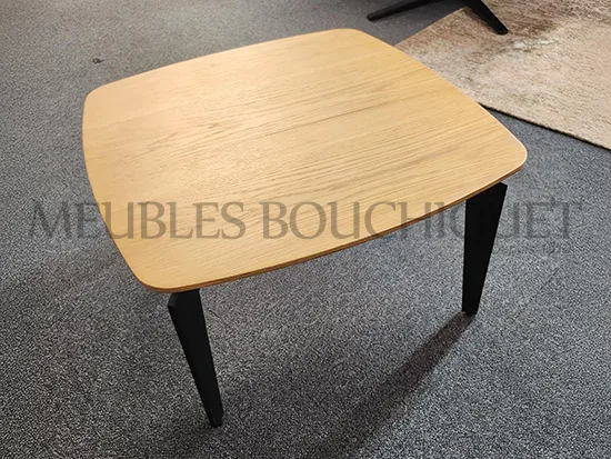 Table basse gigogne design bois et métal promo Meubles Bouchiquet Dunkerque