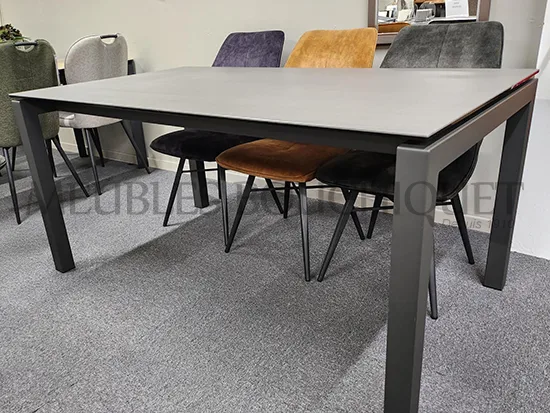 Table de repas extensible plateau céramique Mobiblerica Julia - Meubles Bouchiquet Nord