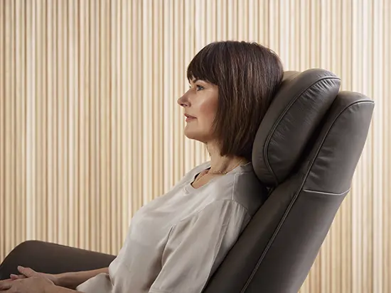 Fauteuil relax Stressless Paul tête réglable en hauteur Meubles Bouchiquet Dunkerque