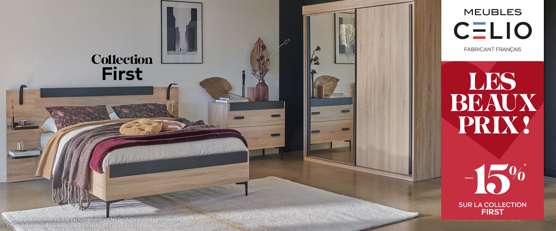 Les beaux prix - Meubles Celio -15% sur la collection First