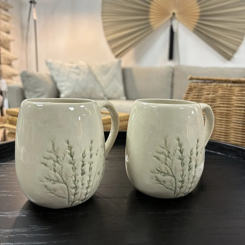 Calendrier de l'Avent mug en grès