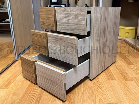 Chevet 3 tiroirs promo Meubles Bouchiquet Dunkerque