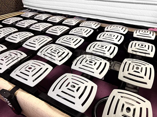 Pack relaxation Dunlopillo 160x200 - matelas latex + sommiers électriques à plots - Meubles Bouchiquet Dunkerque