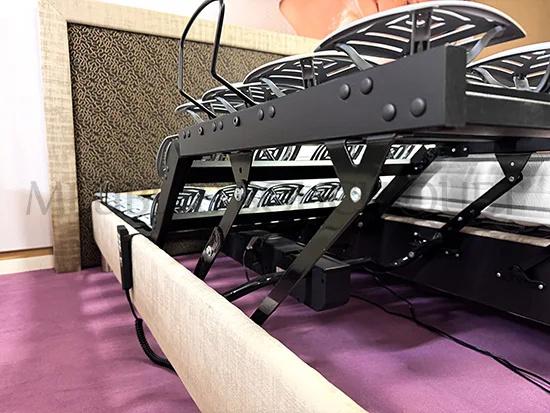 Pack relaxation Dunlopillo 160x200 - matelas latex + sommiers électriques à plots - Meubles Bouchiquet Bergues