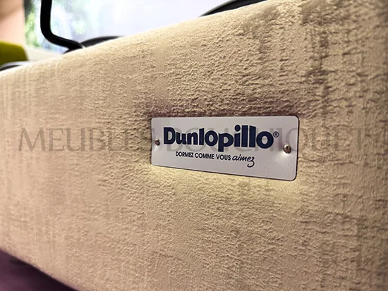 Pack relaxation Dunlopillo 160x200 - matelas latex + sommiers électriques à plots - Meubles Bouchiquet promo Bergues
